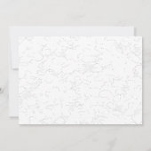 Elegante witte afstudeeraankondiging (Achterkant)