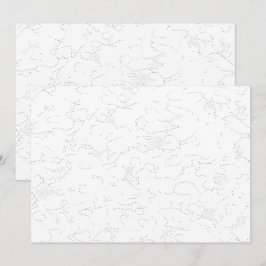 Elegante witte afstudeeraankondiging