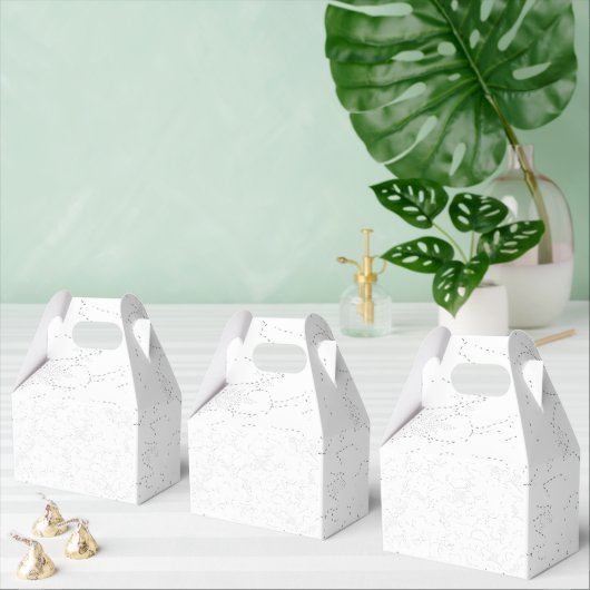 Elegante witte afstudeeraankondiging bedankdoosjes (Meervoudige)