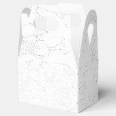 Elegante witte afstudeeraankondiging bedankdoosjes (Geopend)