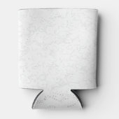 Elegante witte afstudeeraankondiging blikjeskoeler (Voorkant)