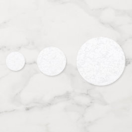 Elegante witte afstudeeraankondiging confetti
