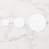 Elegante witte afstudeeraankondiging confetti (Achterkanten)