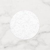 Elegante witte afstudeeraankondiging confetti (Kleine voorkant)