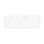 Elegante witte afstudeeraankondiging etiket (Voorkant)