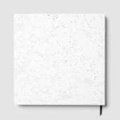 Elegante witte afstudeeraankondiging gastenboek (Achterkant)