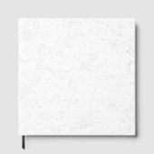 Elegante witte afstudeeraankondiging gastenboek (Voorkant)