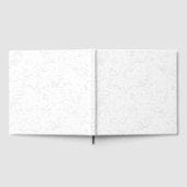 Elegante witte afstudeeraankondiging gastenboek (Volledig)