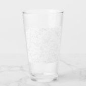 Elegante witte afstudeeraankondiging glas (Achterkant)