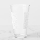 Elegante witte afstudeeraankondiging glas (Links)