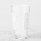 Elegante witte afstudeeraankondiging glas (Rechts)