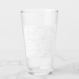 Elegante witte afstudeeraankondiging glas