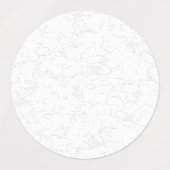 Elegante witte afstudeeraankondiging labels (Design 2)