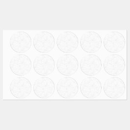 Elegante witte afstudeeraankondiging labels