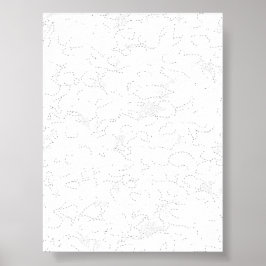Elegante witte afstudeeraankondiging poster
