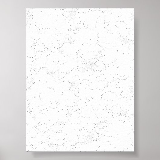 Elegante witte afstudeeraankondiging poster (Voorkant)