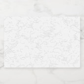 Elegante witte afstudeeraankondiging sparkling wijnetiket (Enkel label)