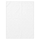 Elegante witte afstudeeraankondiging tafelkleed (Voorkant)