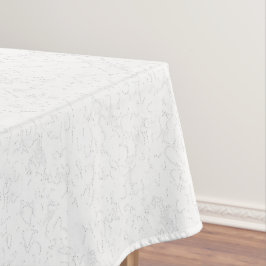 Elegante witte afstudeeraankondiging tafelkleed