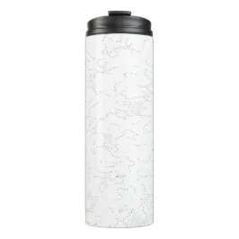 Elegante witte afstudeeraankondiging thermosbeker