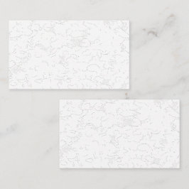 Elegante witte afstudeeraankondiging visitekaartje