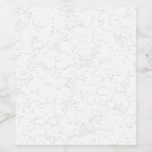 Elegante witte afstudeeraankondiging wijn etiket (Enkel label)