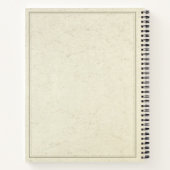 Elegante witte anjer notitieboek (Achterkant)