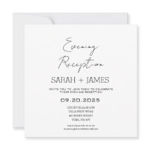 Elegante Witte Avond Receptie Trouwplein