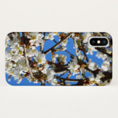 Elegante witte bloeiende lente bloesems Case-Mate iPhone case (Achterkant (horizontaal))