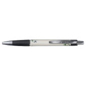 Elegante witte bloem- en groenbruiloft aangepast pen (Achterkant)