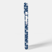 Elegante witte bloem gepersonaliseerde iPhone case (Achterkant / Links)