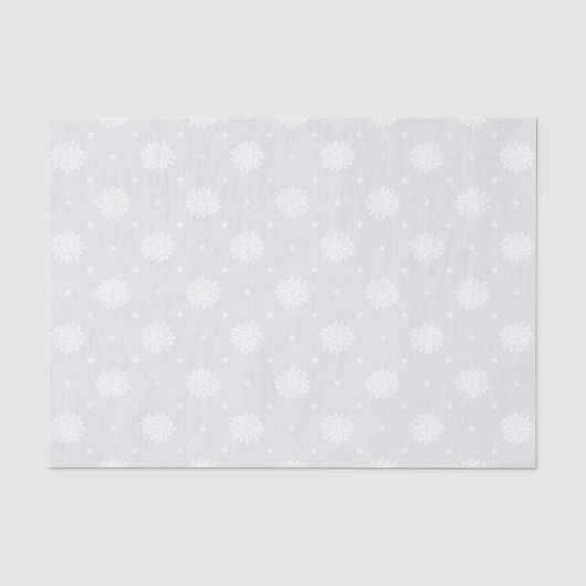Elegante witte bloem kant tissuepapier (Voorkant)