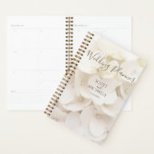 Elegante witte bloemblaadjes bloemplanner planner (Display)