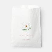 Elegante Witte Bloemen Bedankzakje (Voorkant)
