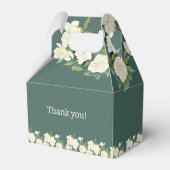 Elegante witte bloemen bruidsfeest cadeau dozen bedankdoosjes (Achterkant)