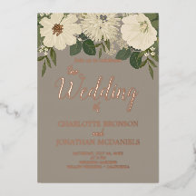Elegante witte bloemen bruiloft  