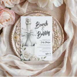 Elegante Witte Bloemen Brunch en Bubbly