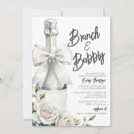 Elegante Witte Bloemen Brunch en Bubbly
