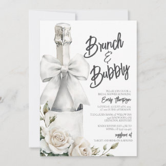 Elegante Witte Bloemen Brunch en Bubbly
