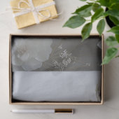 Elegante Witte Bloemen Decoupage Tissuepapier (Geschenk)