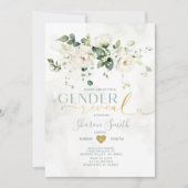 Elegante witte bloemen die hij of zij geslacht ont kaart (Voorkant)