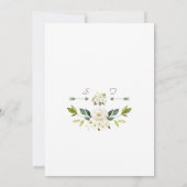 Elegante Witte Bloemen Gouden Meisje Heilige Commu Kaart (Achterkant)