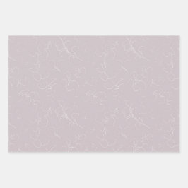 Elegante Witte Bloemen Vrijgezellenfeest bruiloft Inpakpapier Vel