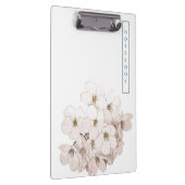 Elegante witte bloemenaquarel  klembord (Rechts)