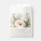 Elegante witte bloemenboeket Waterverf Bedankzakje (Voorkant)