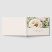 Elegante witte bloemenboeket Waterverf Gastenboek (Volledig)