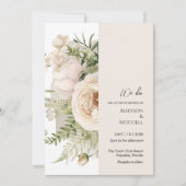 Elegante witte bloemenboeket Waterverf Kaart (Voorkant)