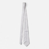 Elegante witte bloemendassen stropdas (Achterkant)
