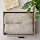 Elegante witte bloemengrunge decoupage tissuepapier (Geschenk)