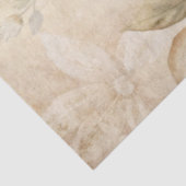 Elegante witte bloemengrunge decoupage tissuepapier (Detail)